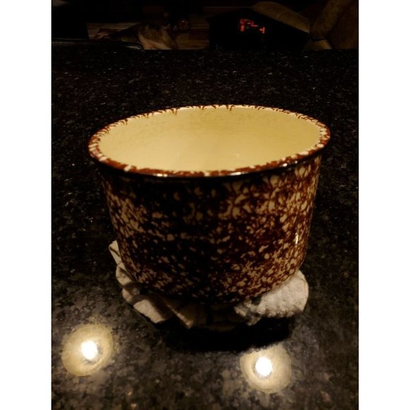 Stangl Town and Country Brown Spongeware Tall Cass
